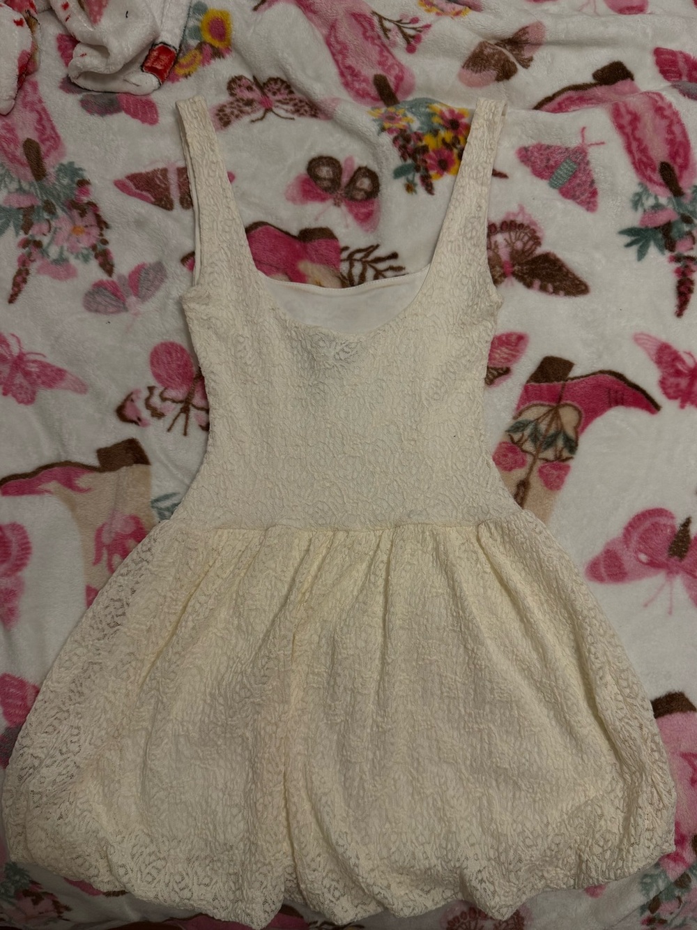 Windsor Cream Lace Mini Dress - Picture 2 of 5